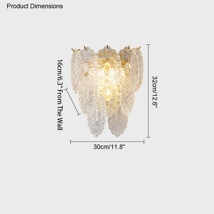 WOMO Leaf Glass Wall Sconce-WM6099