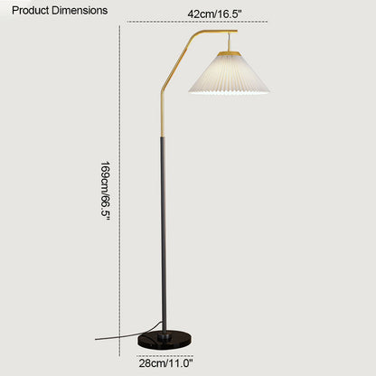 WOMO Pleated Hanging Floor Lamp-WM7066