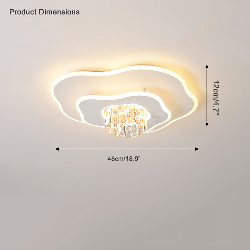 WOMO Low Profile Crystal Ceiling Light-WM1092