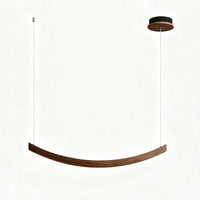 WOMO Scandi Curved Wooden Pendant Light-WM3245