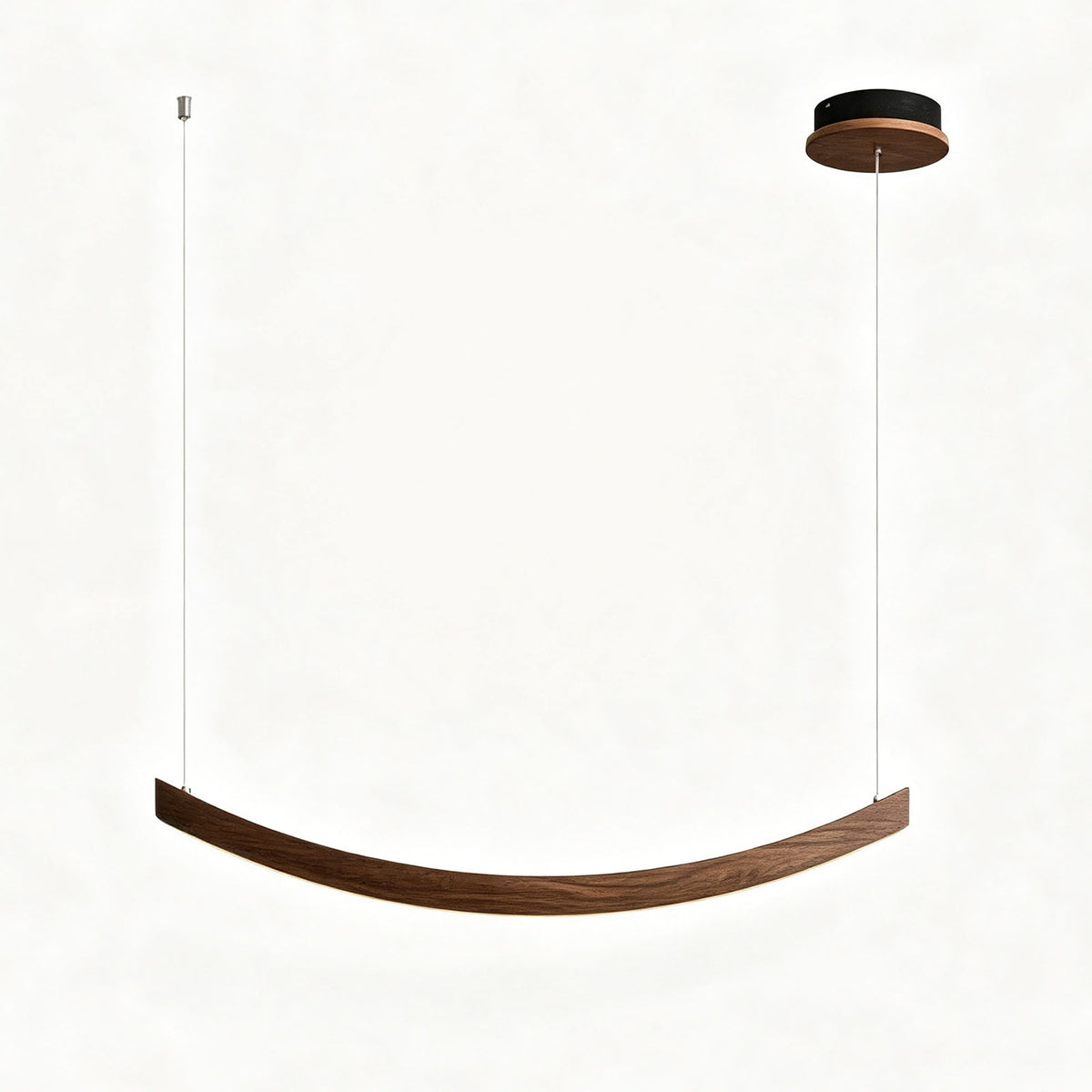WOMO Scandi Curved Wooden Pendant Light-WM3245