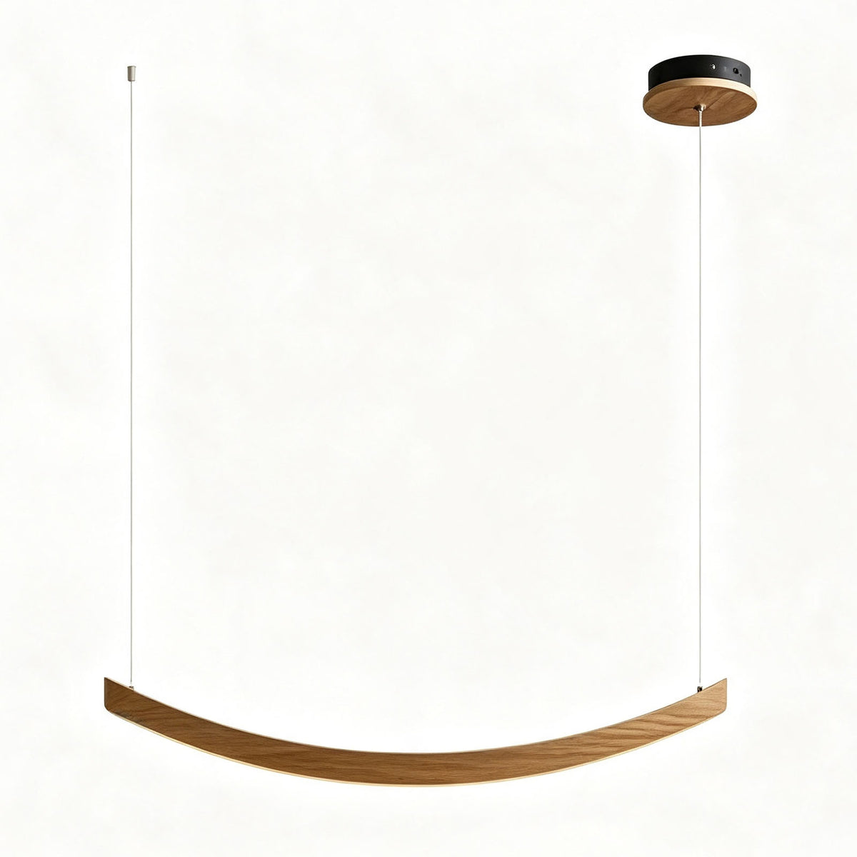 WOMO Scandi Curved Wooden Pendant Light-WM3245
