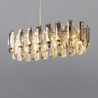 WOMO Smoked Crystal Round Chandelier-WM2363