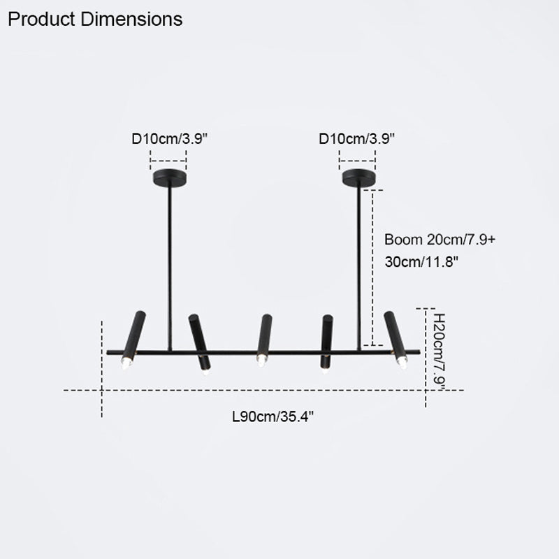 WOMO Adjustable Linear Pendant Chandelier-WM2064