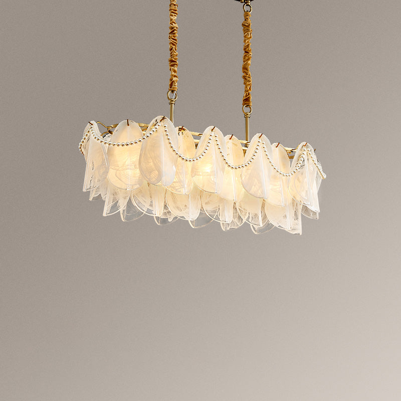 WOMO French Linear Glass Chandelier-WM2366