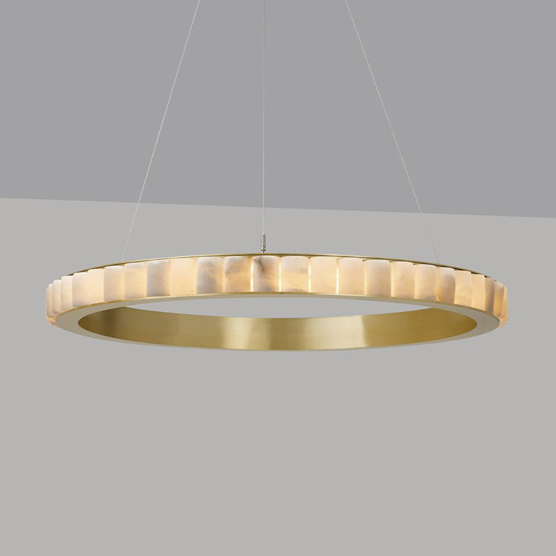 WOMO Tiered Circular Alabaster Chandelier-WM2858