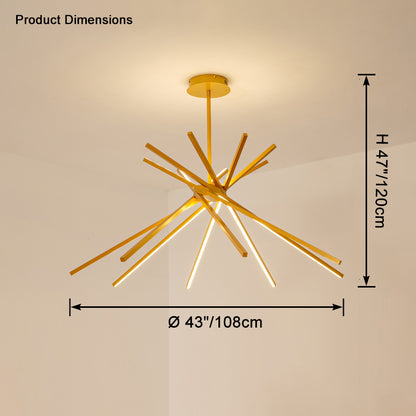 WOMO Multi Light Sticks Chandelier-WM2639