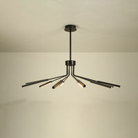 WOMO 10 Light Stick Led Starburst Chandelier-WM2646
