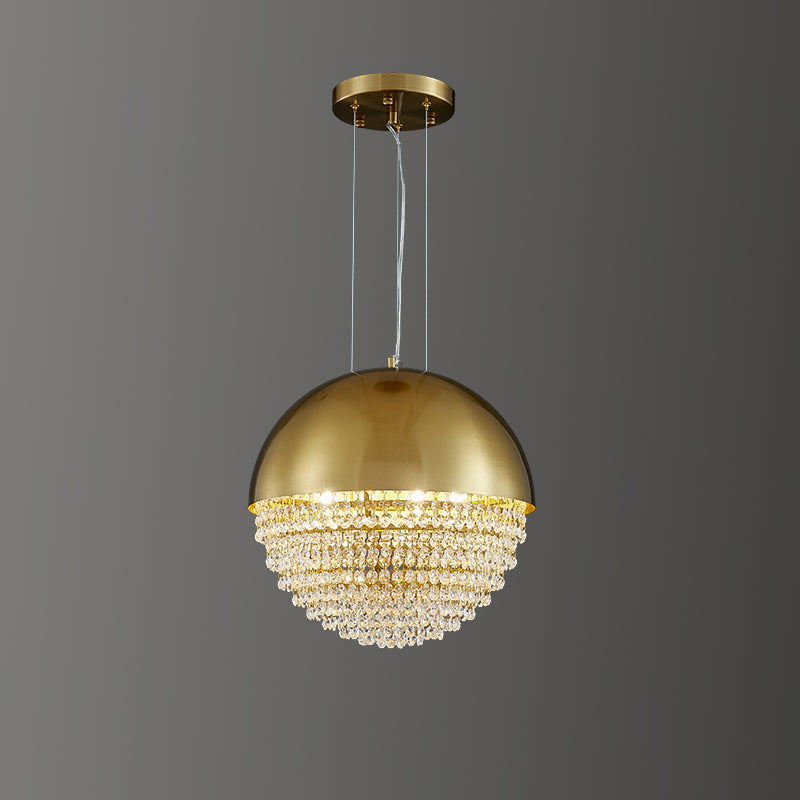 WOMO Gold Globe Crystal Pendant Light-WM2632