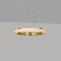 WOMO Tiered Circular Alabaster Chandelier-WM2858
