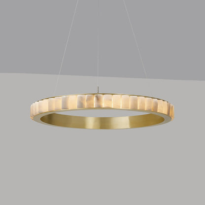 WOMO Tiered Circular Alabaster Chandelier-WM2858