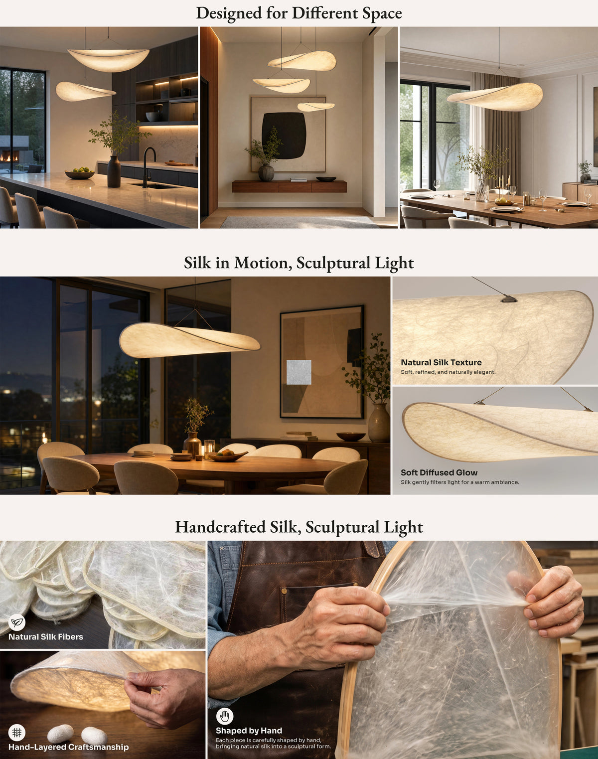 WOMO Cloud Silk Pendant Light-WM2316