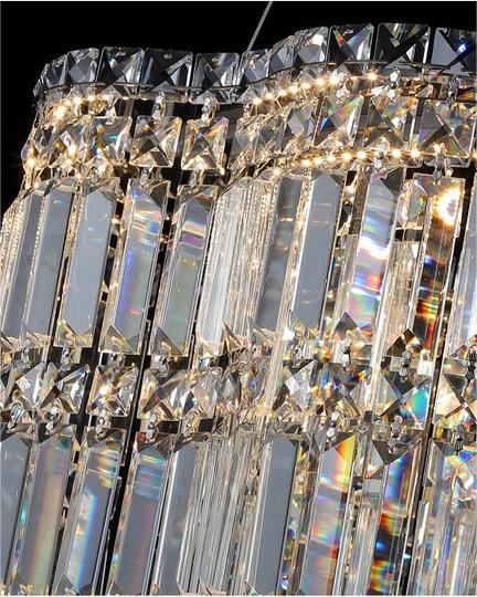 WOMO Flower Chrome Crystal Chandelier-WM2405