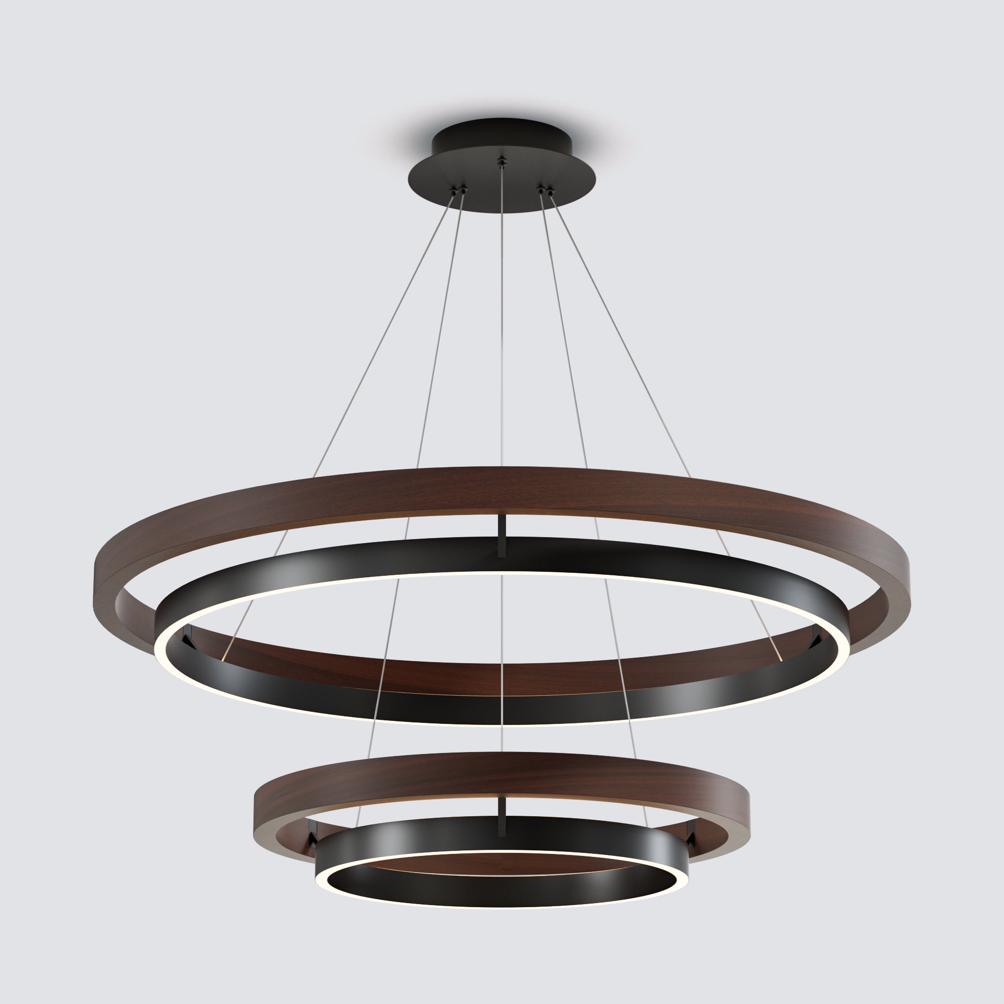WOMO Circular Led Wood Chandelier-WM2492
