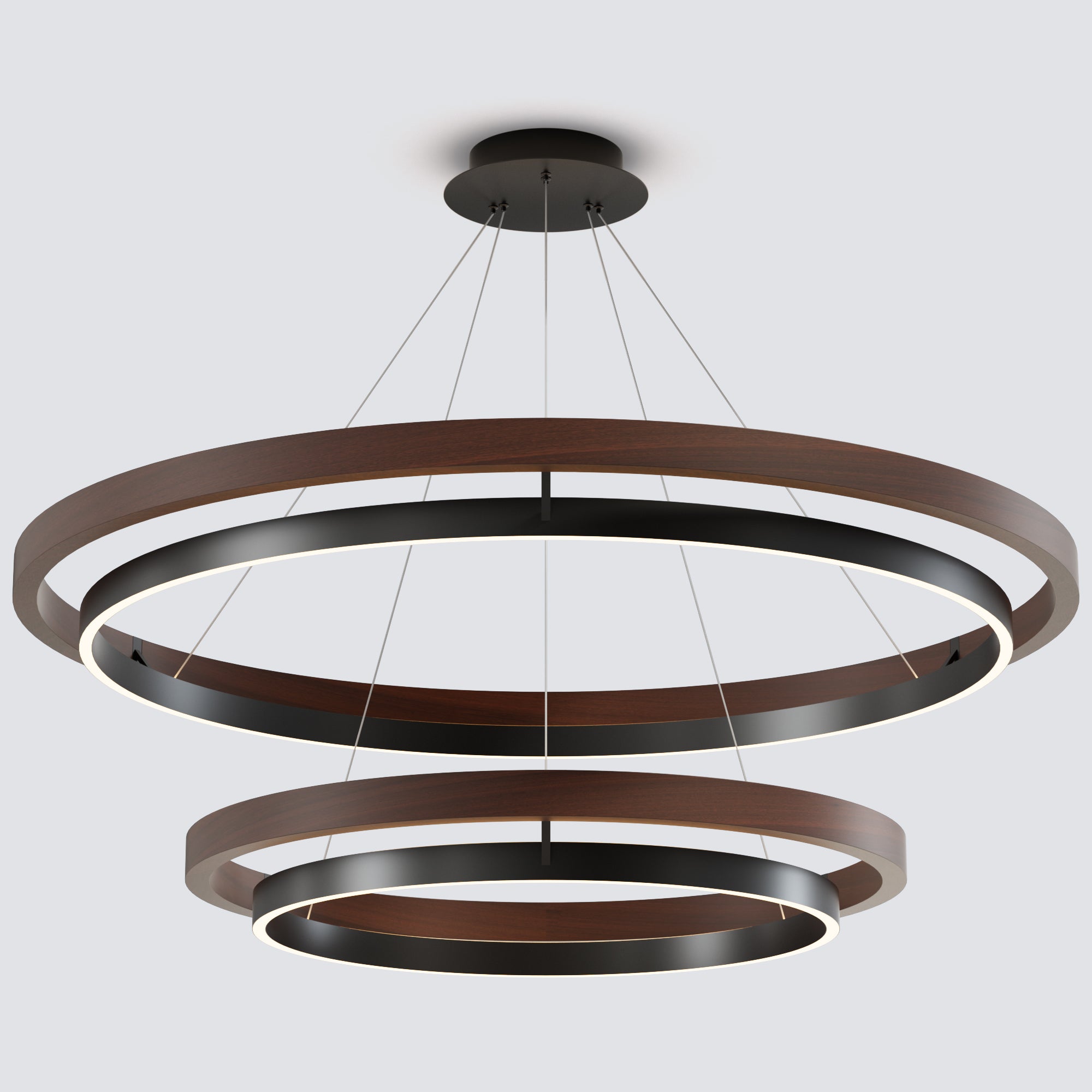 WOMO Circular Led Wood Chandelier-WM2492