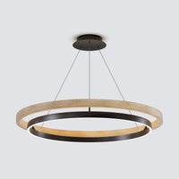 WOMO WM2492 multi-ring LED Chandelier with layered circular lighting design
