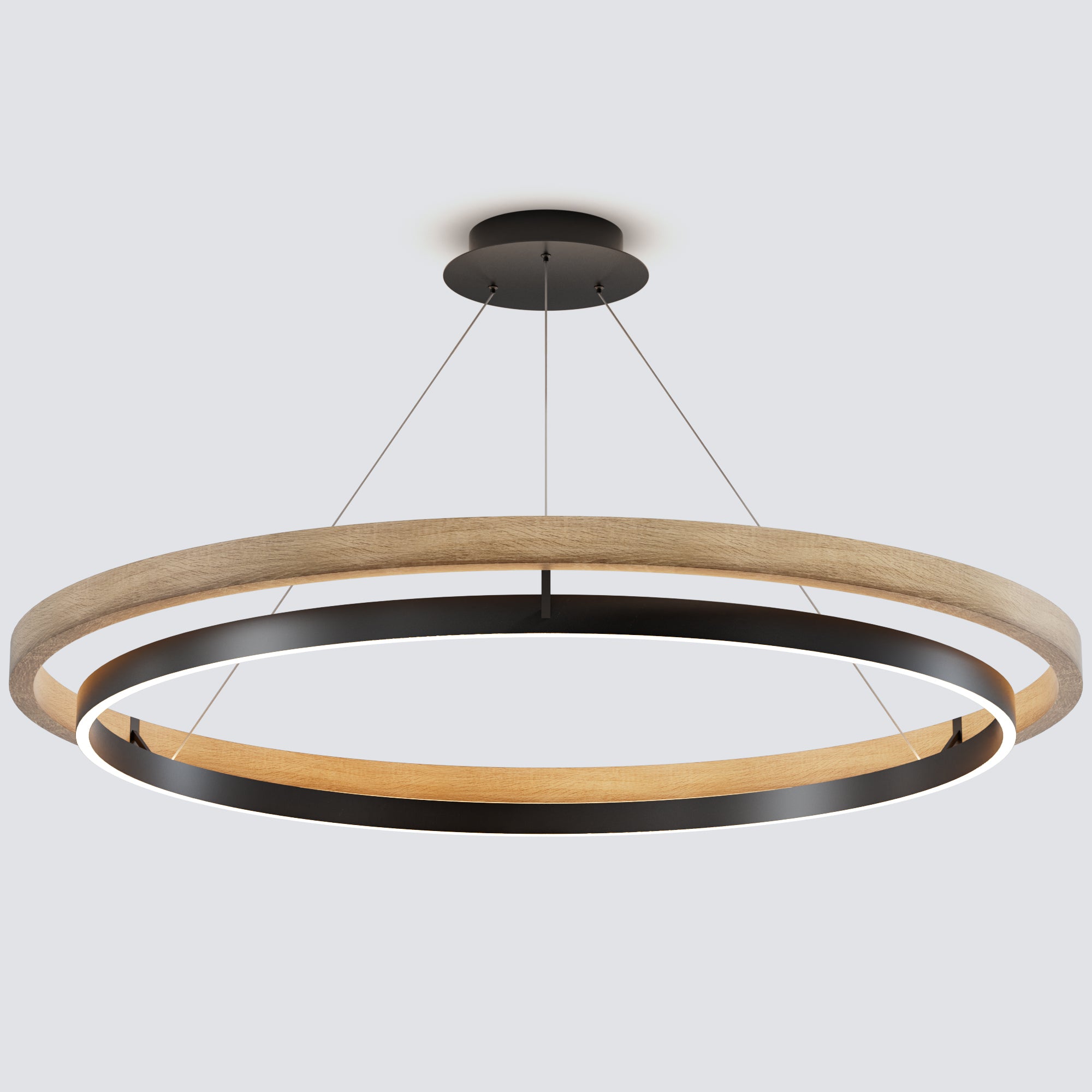 WOMO Circular Led Wood Chandelier-WM2492