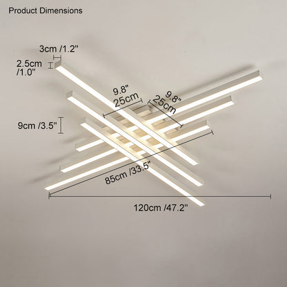 WOMO Grid Integrated Led Flush Mount Ceiling Light-WM1004