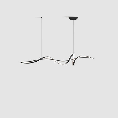 WOMO Black Spiral Led Pendant Light-WM2299