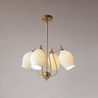 WOMO Mid Century Modern Ceramic Arm Chandelier-WM2121