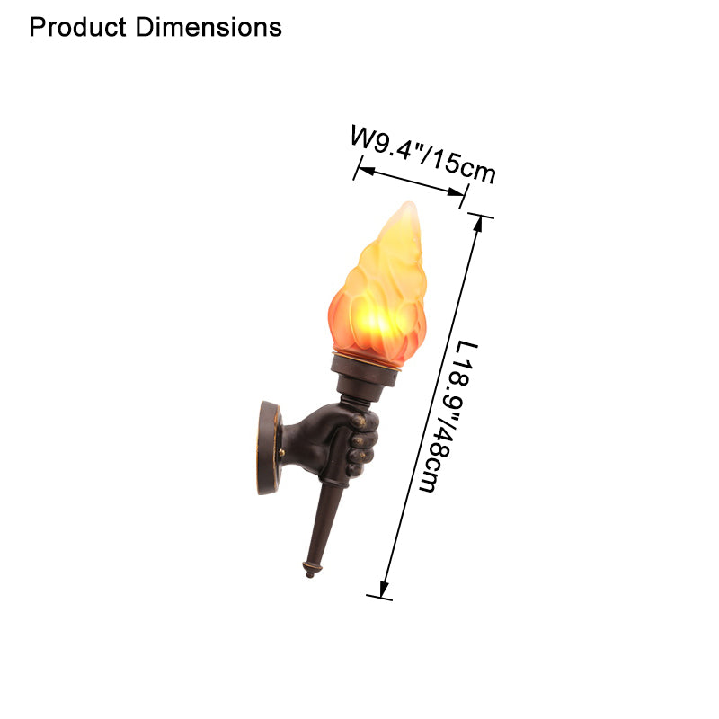 WOMO Torch Outdoor Wall Light-WM9072