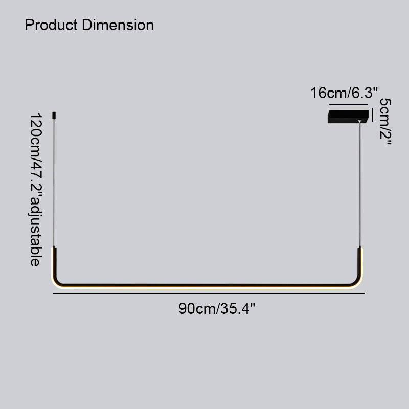 WOMO Tube Linear Pendant Light-WM2001