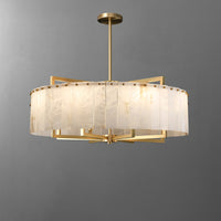 WOMO Round Alabaster Chandelier-WM2390a