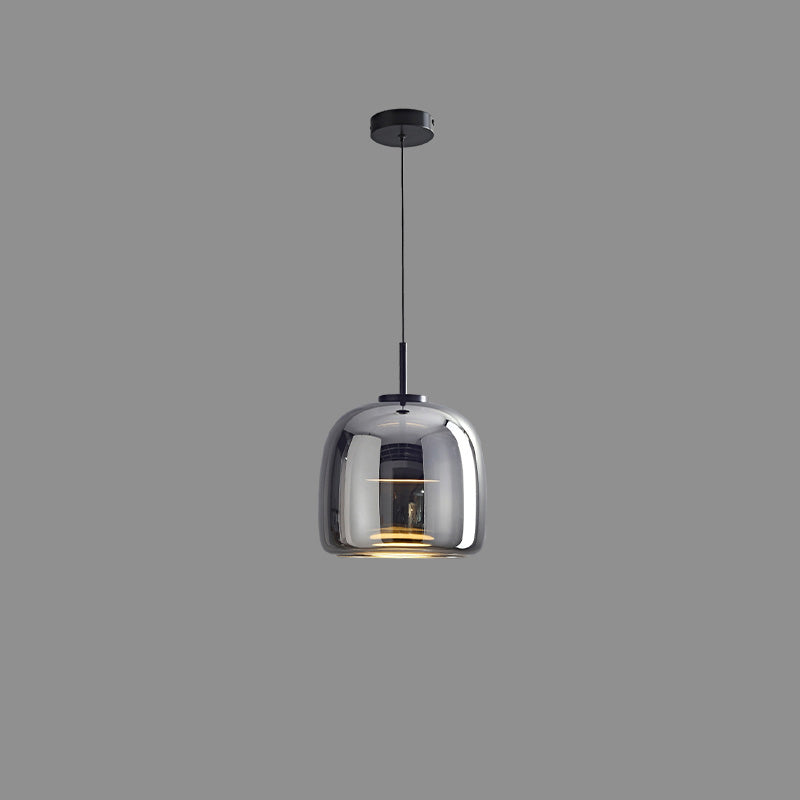 WOMO Drum Blown Glass Pendant Light-WM2145