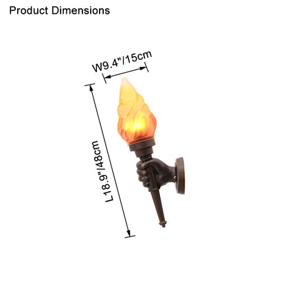 WOMO Torch Outdoor Wall Light-WM9072