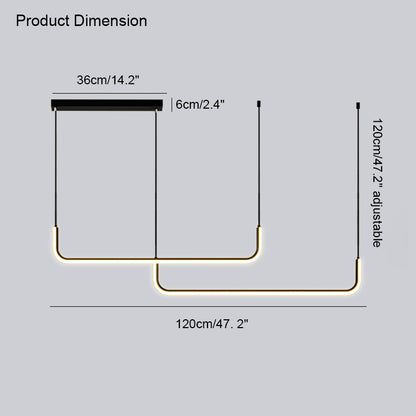 WOMO Tube Linear Pendant Light-WM2001