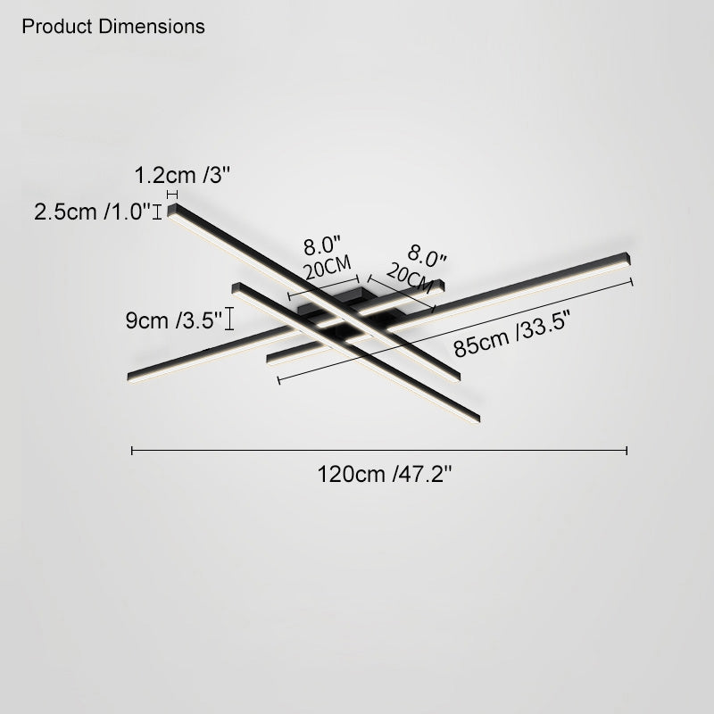 WOMO Grid Integrated Led Flush Mount Ceiling Light-WM1004