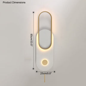 WOMO Pull Chain Oval Wall Sconce-WM6063