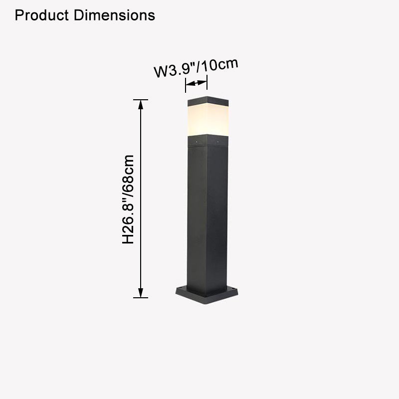 WOMO Square Bollard Light-WM9109