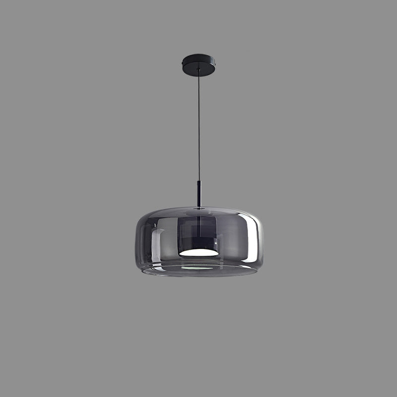 WOMO Drum Blown Glass Pendant Light-WM2145