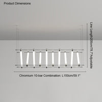 WOMO Maza Long Linear Chandelier-WM2134