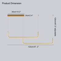 WOMO Tube Linear Pendant Light-WM2001