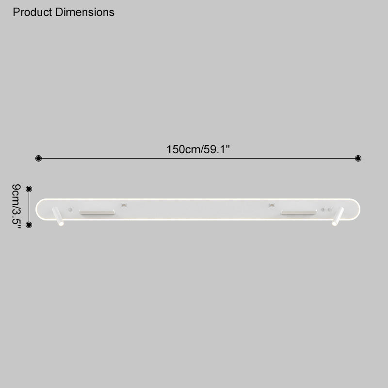 WOMO Long Wall Spotlight with Switch & Charging Panel-WM6051