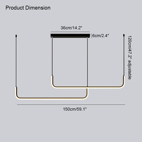 WOMO Tube Linear Pendant Light-WM2001