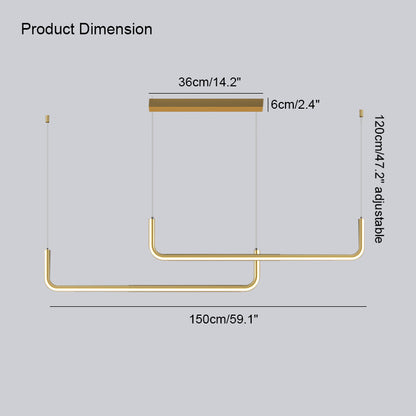 WOMO Tube Linear Pendant Light-WM2001