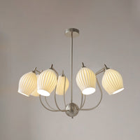 WOMO Mid Century Modern Ceramic Arm Chandelier-WM2121