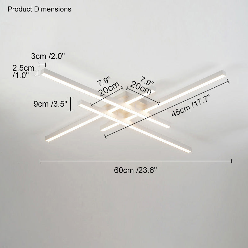 WOMO Grid Integrated Led Flush Mount Ceiling Light-WM1004