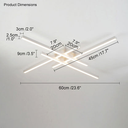 WOMO Grid Integrated Led Flush Mount Ceiling Light-WM1004