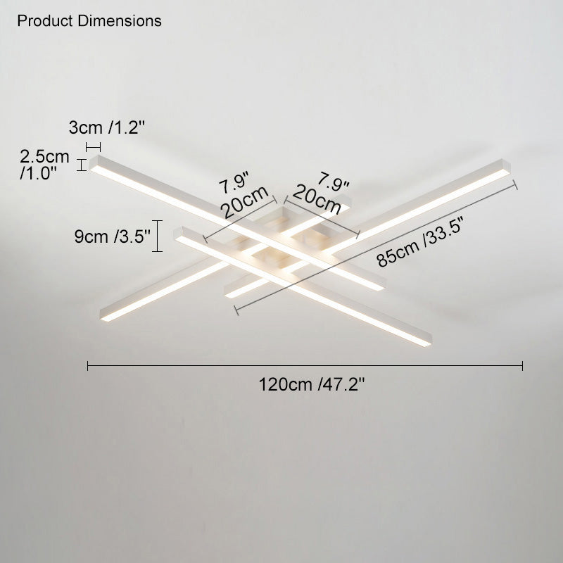 WOMO Grid Integrated Led Flush Mount Ceiling Light-WM1004