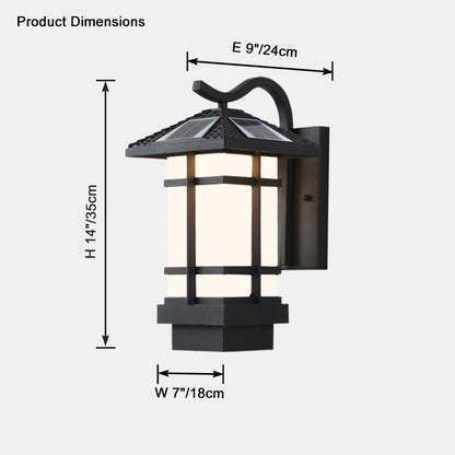 WOMO Solar Wall Lantern-WM9192