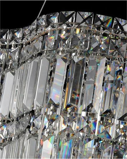 WOMO Flower Chrome Crystal Chandelier-WM2405