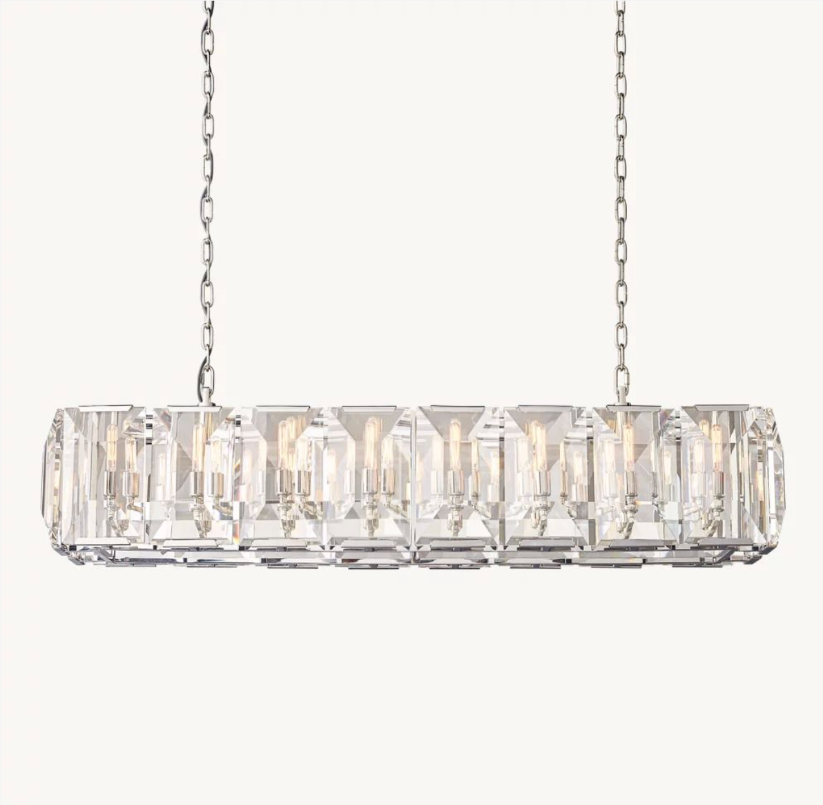 WOMO Crystal Rectangular Chandelier – Harlow