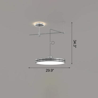 WOMO Disc Offset Pendant Light-WM2251