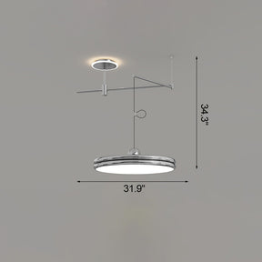 WOMO Disc Offset Pendant Light-WM2251