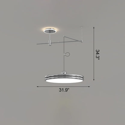 WOMO Disc Offset Pendant Light-WM2251