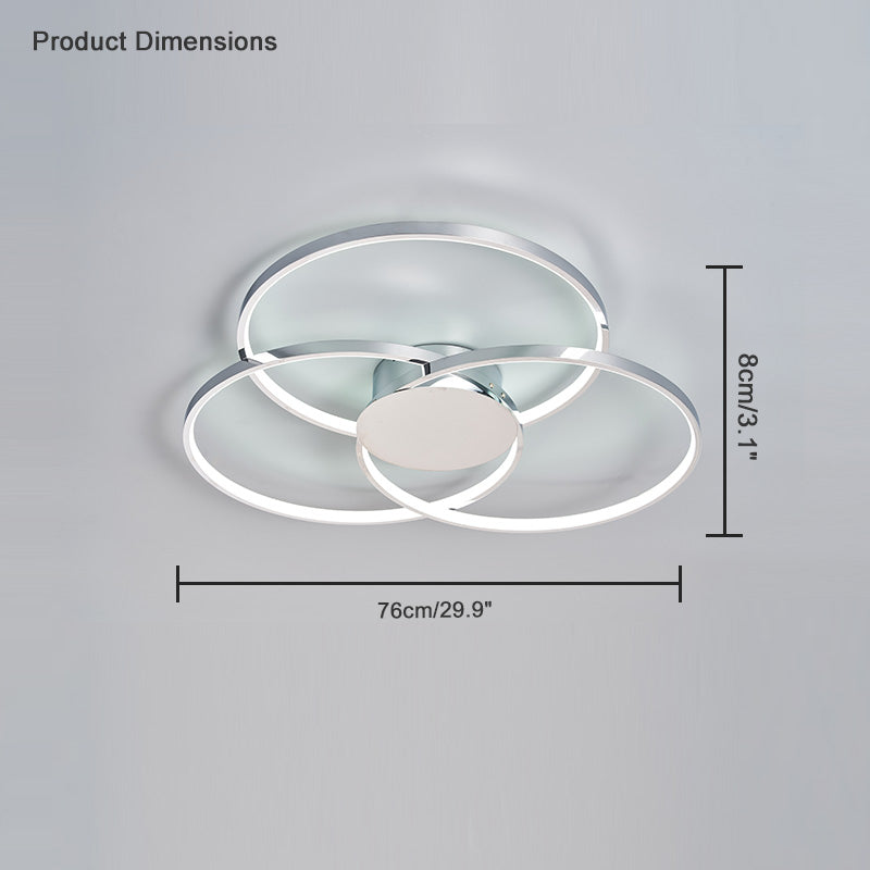 WOMO 3 Circular LED Ceiling Light-WM1103